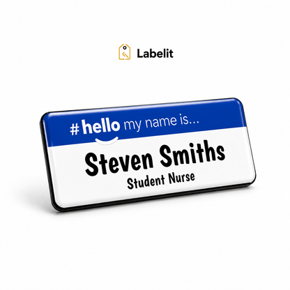 Personalised Printed Name Badge – Custom Staff, Nurse & Workplace ID Badge