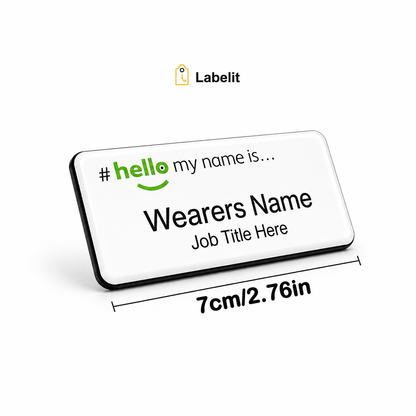 Personalised Printed Name Badge – Custom Staff, Nurse & Workplace ID Badge