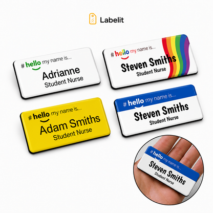 Personalised Printed Name Badge – Custom Staff, Nurse & Workplace ID Badge